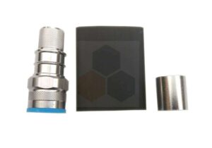 CATM1022 - EZ600-NMH-D N-Male (Plug) Crimp Hex Coupling Nut/Non-Solder Pin